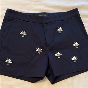 Banana Republic Navy Embroidered Women's Shorts